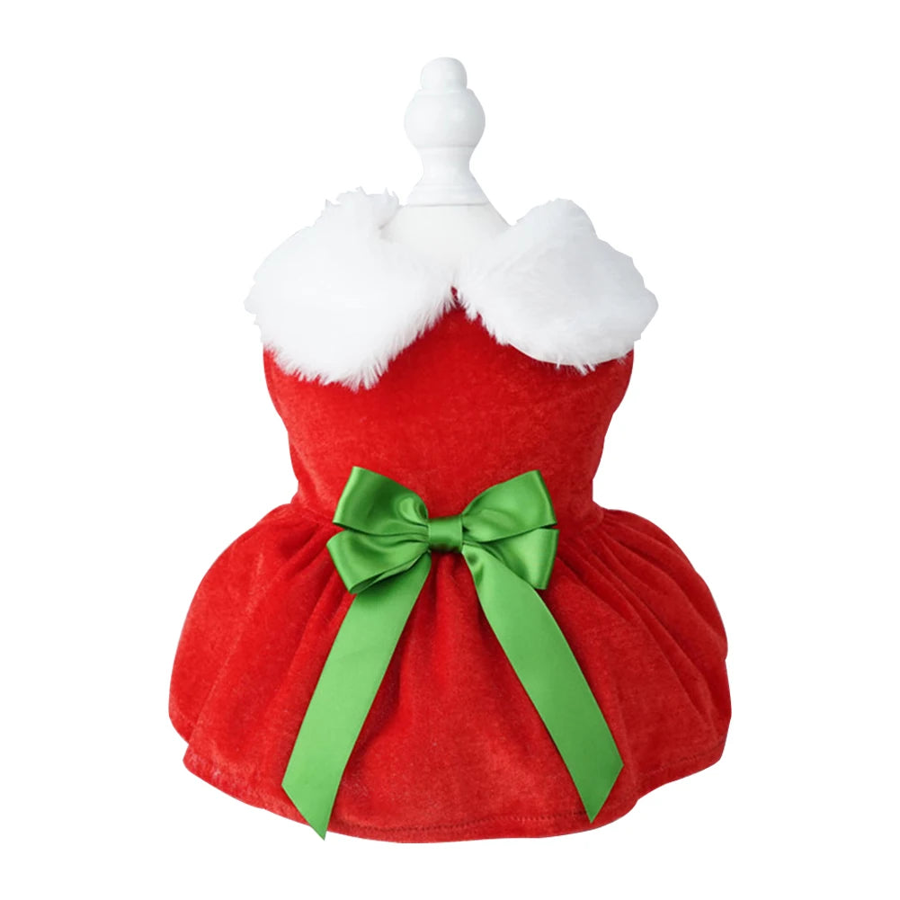 Red Soft Christmas Dress for Dog or Cat.
Easy To Clean.