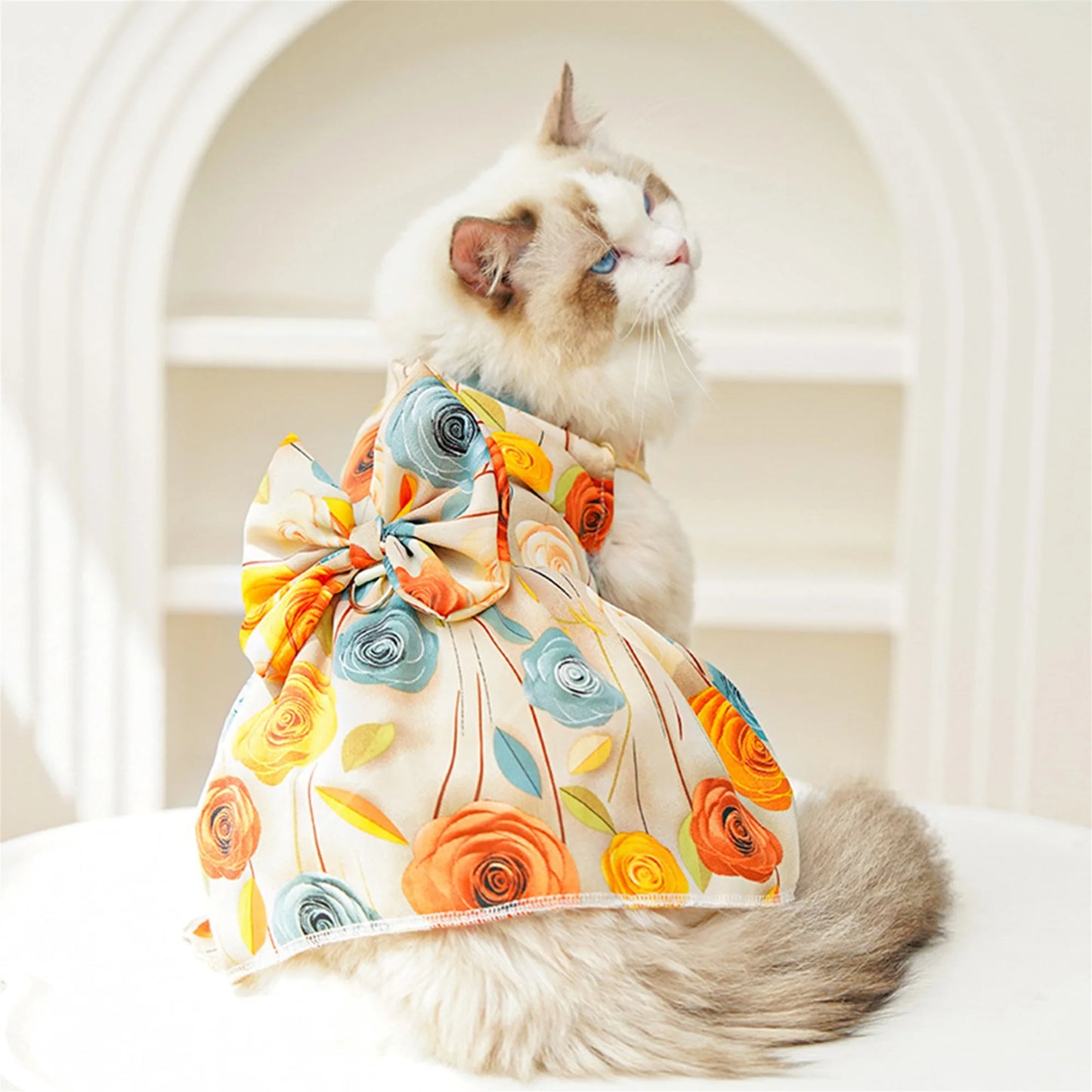 Cute Floral Dress For Puppy or Cat