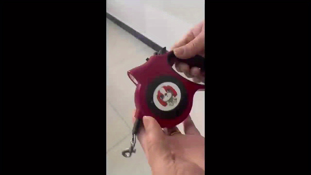 2-Pack Light Up Your Walks with Our 16ft. Retractable Dog Leash - for Dogs Up to 40 Lbs, Tangle-Free, with LED Lights for Safe Nighttime Walks