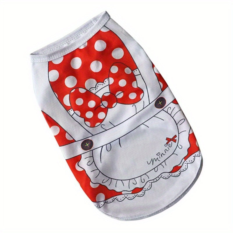 7pcs/ 8pcs/ 16PCSDog Vest Set, Cute Puppy And Cat Vest, Cartoon Design Pet Vest T-shirt, Spring/Summer Clothes for Small And Extra-Small Dogs, Pet Apparel Suitable for Yorkshire Terriers, Maltese, Bichons, Pomeranians And Chi