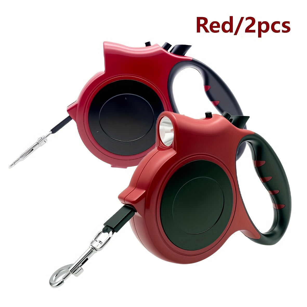 2-Pack Light Up Your Walks with Our 16ft. Retractable Dog Leash - for Dogs Up to 40 Lbs, Tangle-Free, with LED Lights for Safe Nighttime Walks