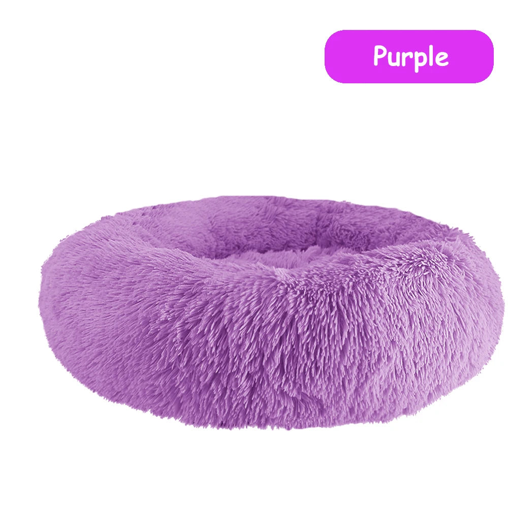 Donut Dog Bed Warm Soft Plush Pet bed For Small or Large Dog