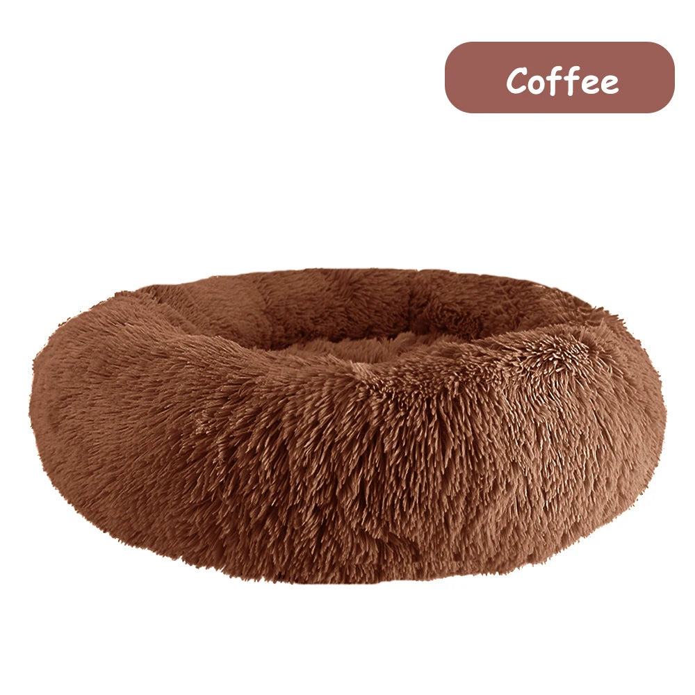 Donut Dog Bed Warm Soft Plush Pet bed For Small or Large Dog