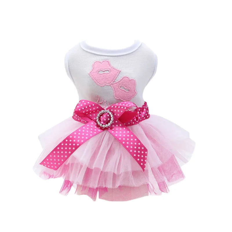 Sweet Dog Princess Dress for Small Dogs. 
Puppy Dog Lace Tutu Dress.
Chihuahua Dog Skirt Pet Apparel Dog Dress