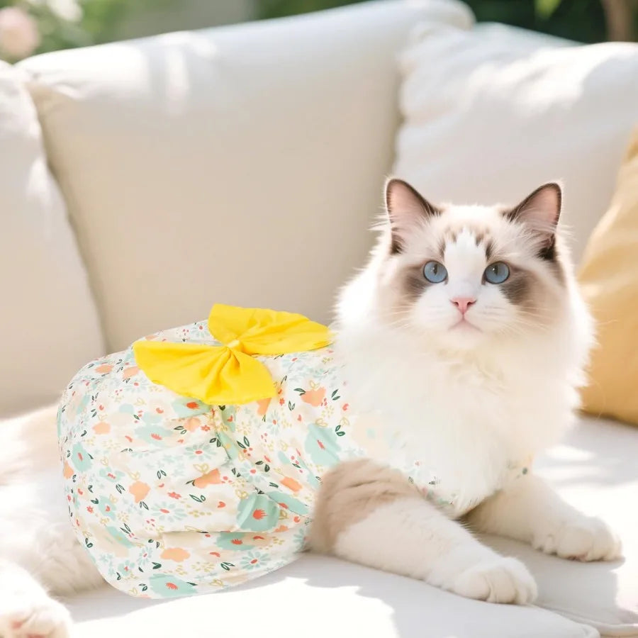 4pcs Cute Pet Dress For Puppy or Small Cats 
Fashionable and Comfortable