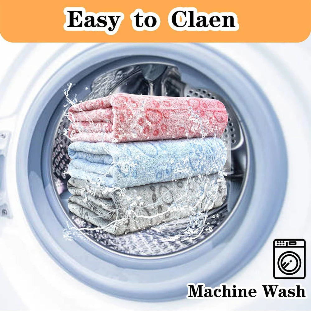 Ultra-Soft Paw Print Blankets - Machine Washable, Cozy Pet Blankets for Indoor & Outdoor Use - Ideal for Small to Large Pets.