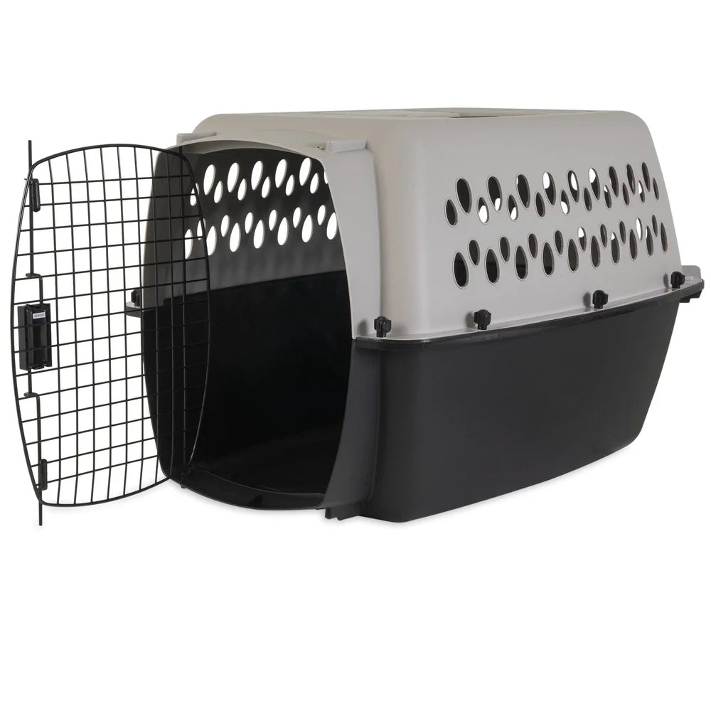 Durable Plastic Dog Kennel Small Medium Pet Carrier Portable Travel Crate Airline Approved Easy Assembly Safe Secure Design