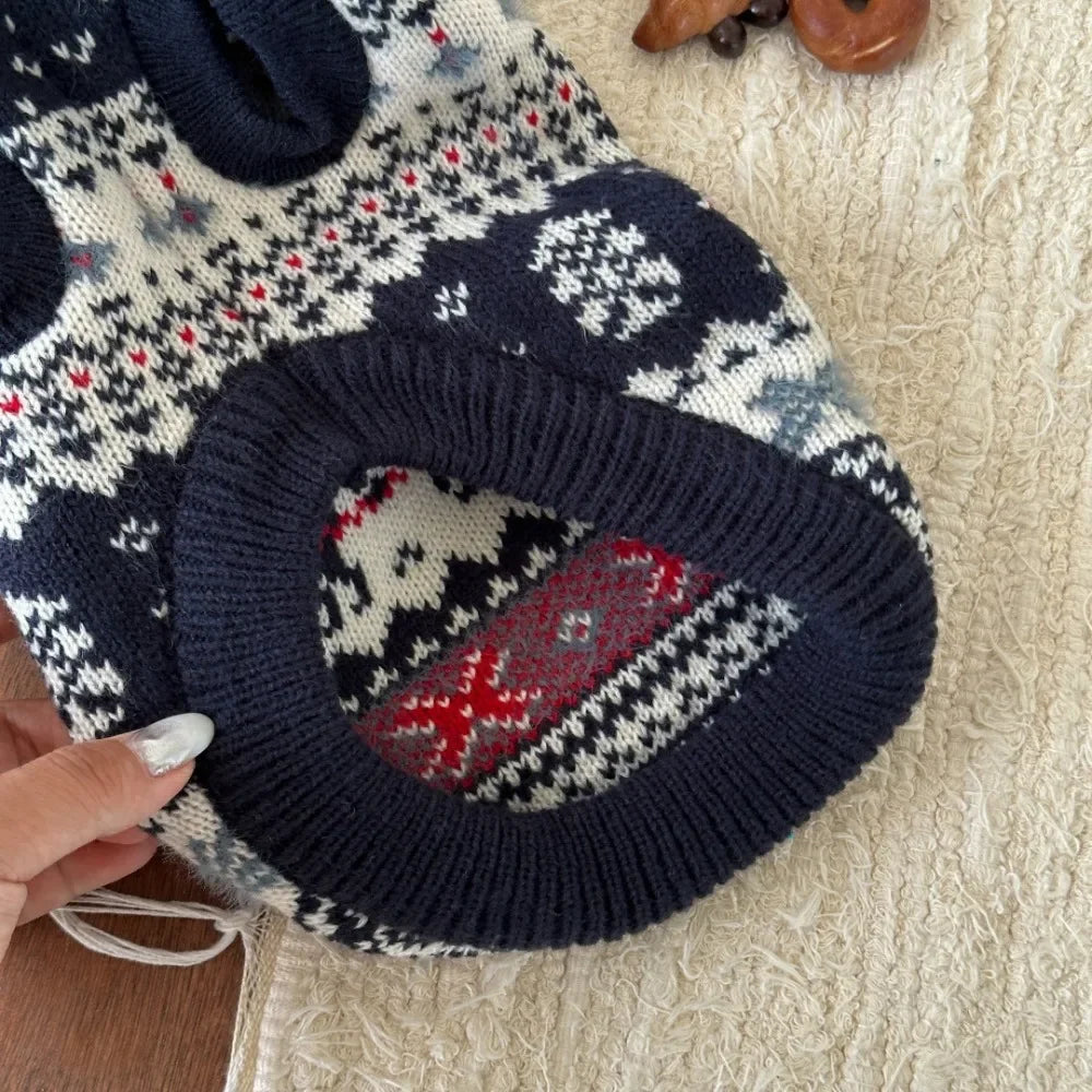 Christmas Hooded Pet Sweater