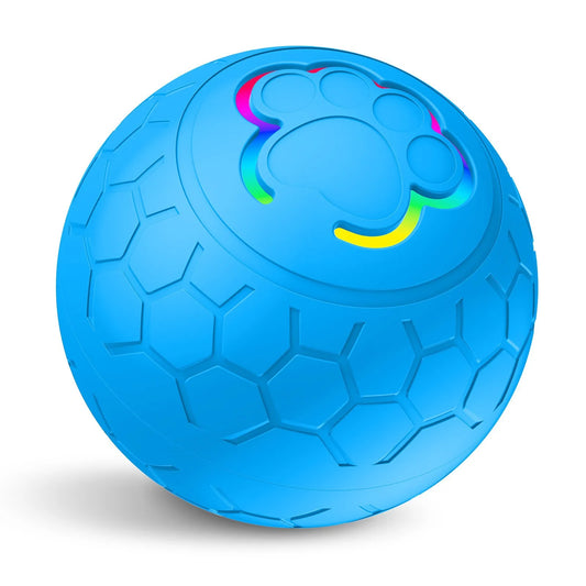 Smart Pet Jumping Ball.  Interactive Balls For Small Dogs, USB Rechargeable, With Colorful Flashing Lights.