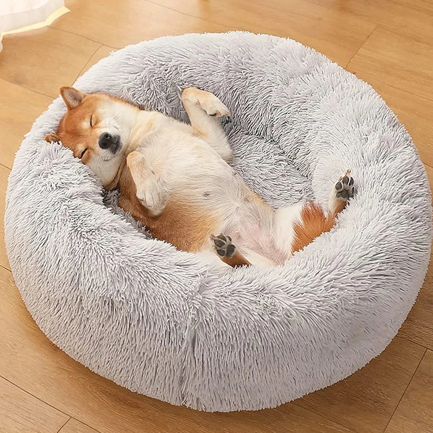 Donut Dog Bed Warm Soft Plush Pet bed For Small or Large Dog