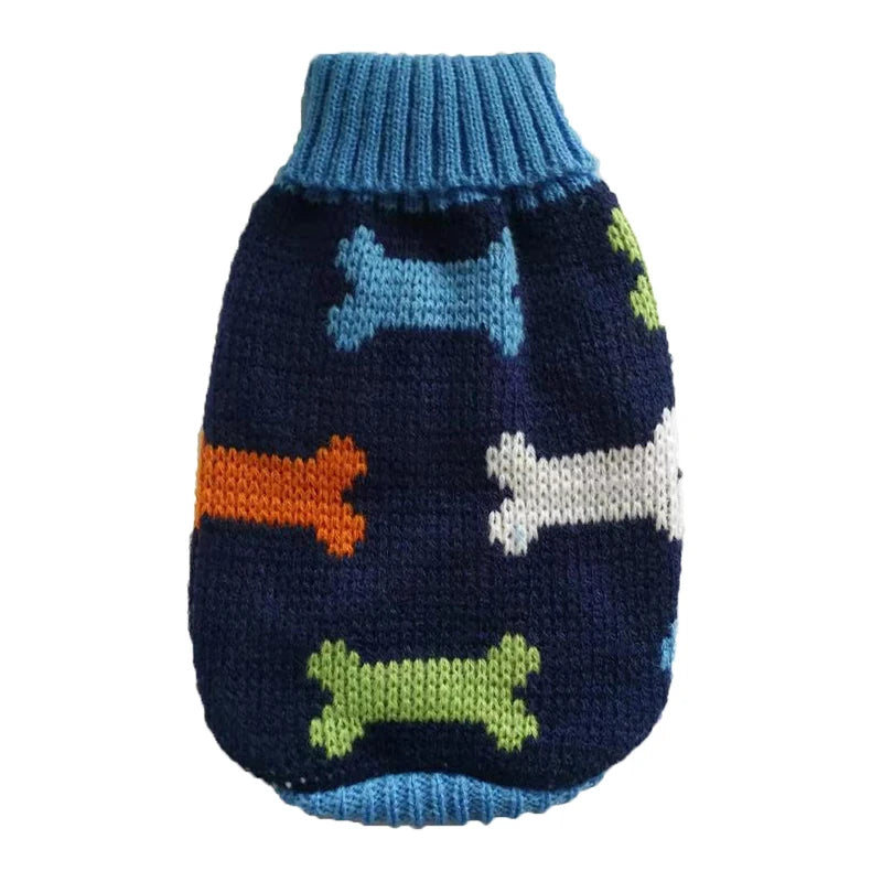 Warm Pet Dog Sweater Winter Dog Clothes for Small Medium Dogs Knitted Puppy Cat Coat