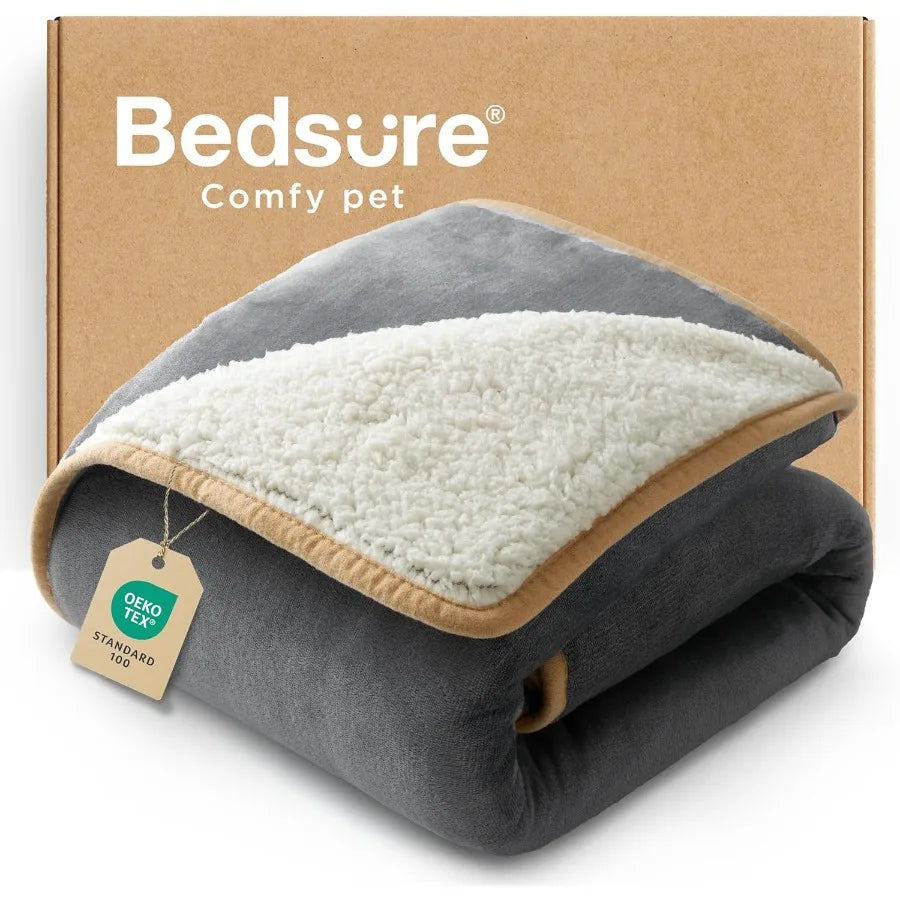 Bedsure Waterproof Dog Blankets for Small Dogs or Small Cats.  Washable Blanket for Couch Protection. Sherpa Fleece Puppy Blanket.