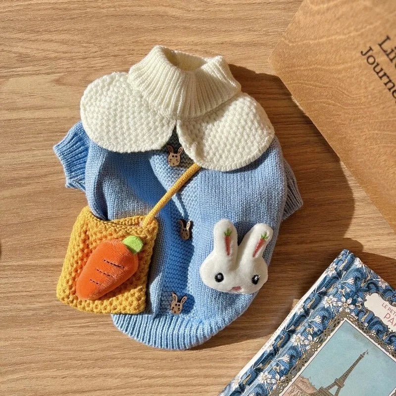 Blue Rabbit Warm Pet Sweater