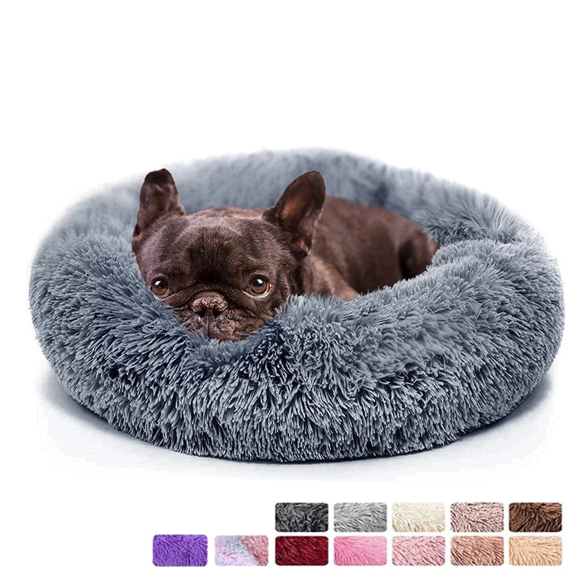 Donut Dog Bed Warm Soft Plush Pet bed For Small or Large Dog