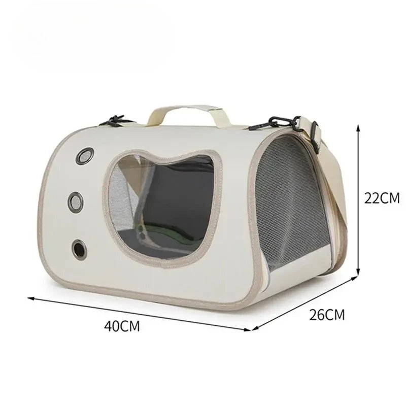 Portable Pet Carrier Bag for Small Dogs or Cats 
Outdoor Foldable Cat Bag Breathable Cat Shoulder Bag Kitten Carrying Bag