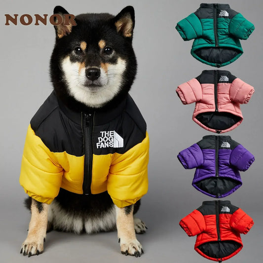 The Dog Fans Winter Down Jacket 
Thick Dog Coat