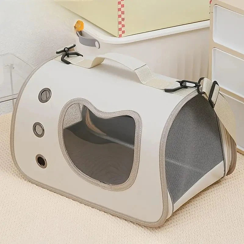 Portable Pet Carrier Bag for Small Dogs or Cats 
Outdoor Foldable Cat Bag Breathable Cat Shoulder Bag Kitten Carrying Bag