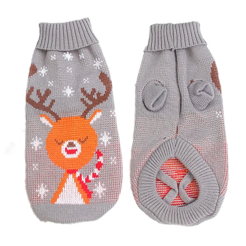 Warm Pet Dog Sweater Winter Dog Clothes for Small Medium Dogs Knitted Puppy Cat Coat