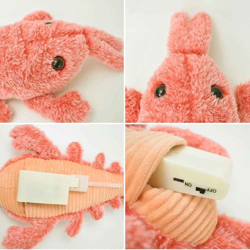 Moving Lobster Chew Toy.  Interactive Dog Toys To Keep Them Busy.  Floppy Lobster Pet Squeak Toys for Small, Medium, and Large Dogs