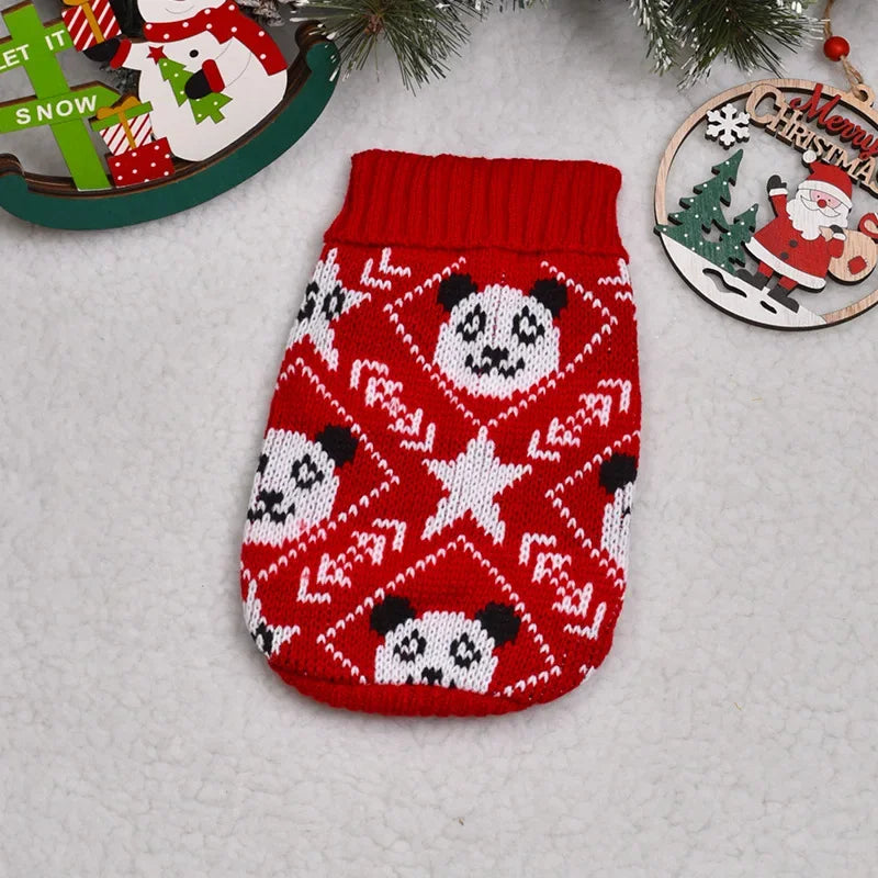 Knitted Puppy Cat Sweater 
Warm Pet Dog Sweater Winter Dog Clothes for Small Medium Dogs