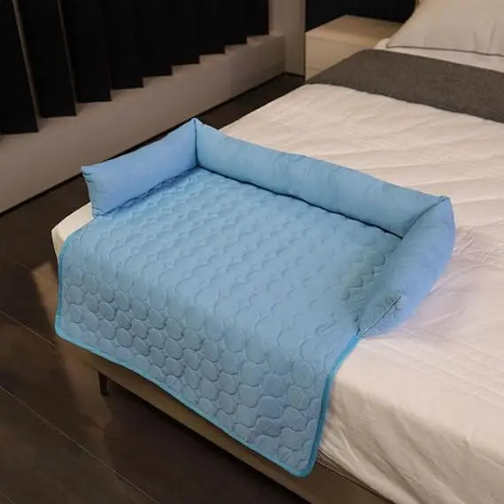 Chill-Relief Dog Cooling Mat 
durable, washable pad for cooler, comfortable canine rest