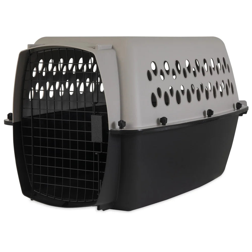 Durable Plastic Dog Kennel Small Medium Pet Carrier Portable Travel Crate Airline Approved Easy Assembly Safe Secure Design