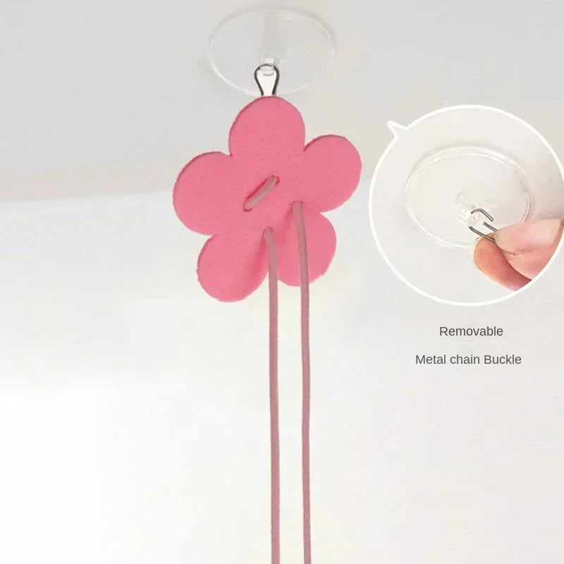 Cat Toy Hanging Simulation Elastic Cat Stick Cartoon Door Elastic Rope Cat Toy Self-Enjoyment and Boredom Relief Swing Cat Toy