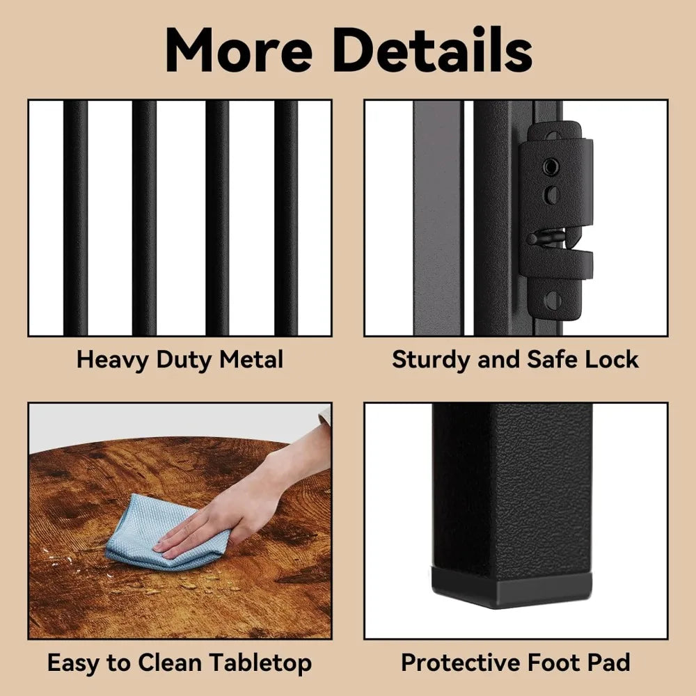 Dog Crate Furniture, Hexagonal Wooden Pet House Dog Crate End Table, Indoor Decorative Dog Kennel Furniture, for Small and Mediu