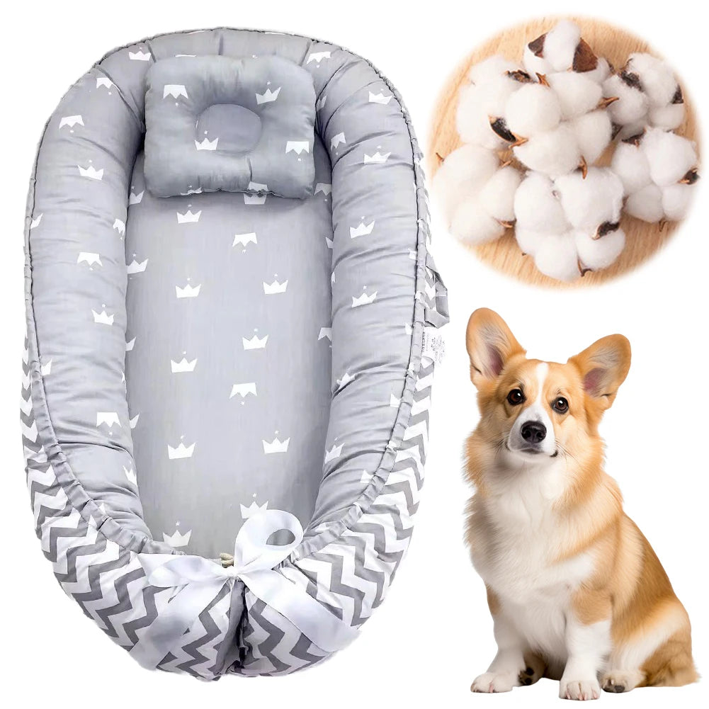 Cat or Dog Bed with Pillow Thickening Dog Sofa Bed Removable Comfortable Soft Cloth Dog Kennel Pet Sleeping Bed Sofa