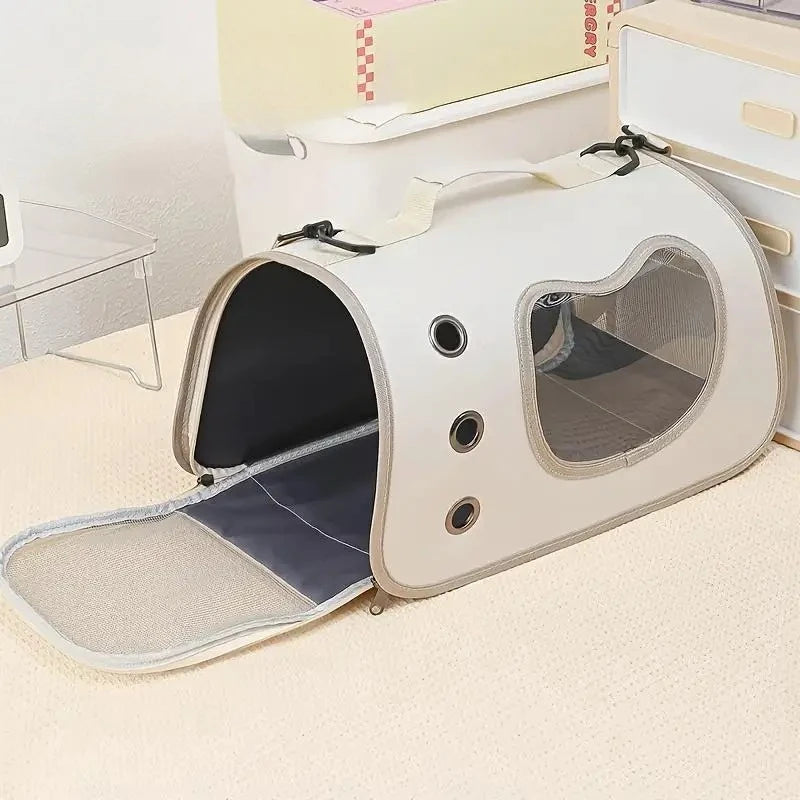 Portable Pet Carrier Bag for Small Dogs or Cats 
Outdoor Foldable Cat Bag Breathable Cat Shoulder Bag Kitten Carrying Bag