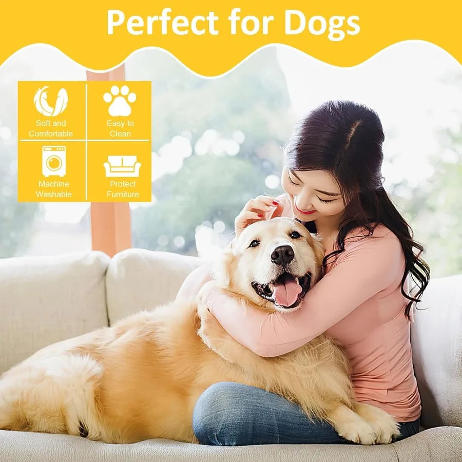 42 x 30 Premium Soft Washable Dog Blankets for Medium and Small Dogs. Cozy Comfort Blanket for Puppies and Cats. Ideal for Indoor Pet.