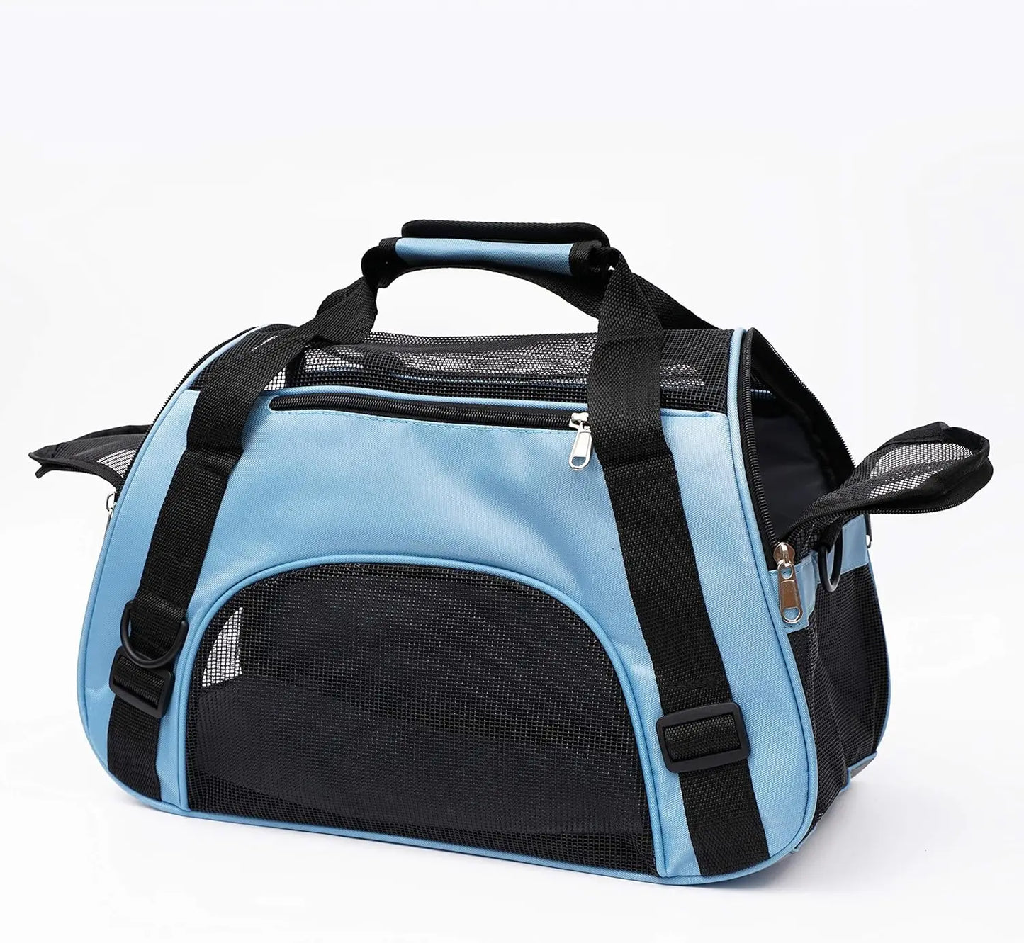 Soft-Sided Pet Carrier – Airline Approved for Small & Medium Cats/Dogs – Blue, Small for Travel