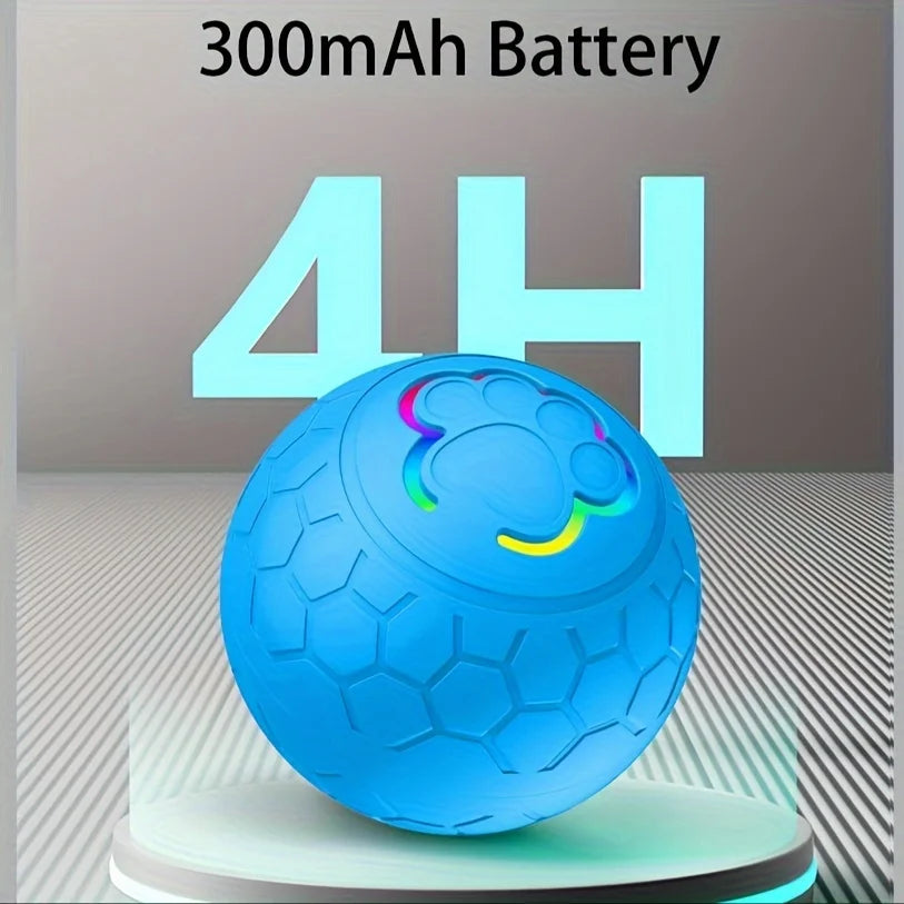 Smart Pet Jumping Ball.  Interactive Balls For Small Dogs, USB Rechargeable, With Colorful Flashing Lights.