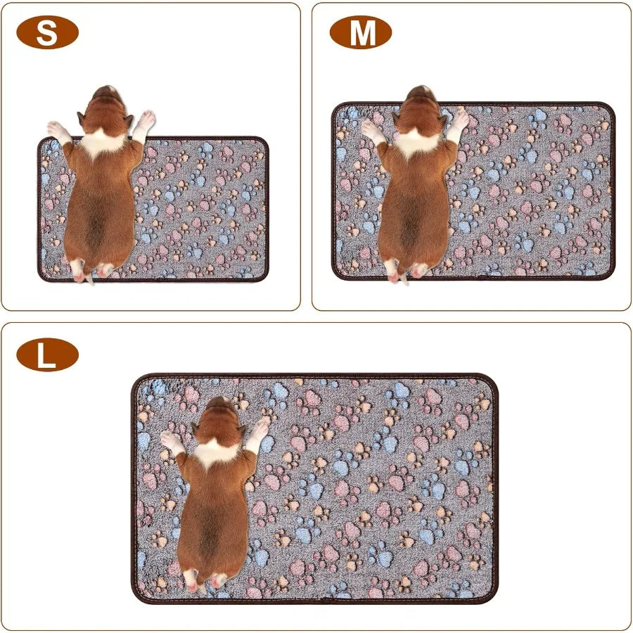 1 Pack 3 Blankets Super Soft Fluffy Premium Fleece Pet Blanket 
Paw Printed Throw for Dog Cat Small 23x16''