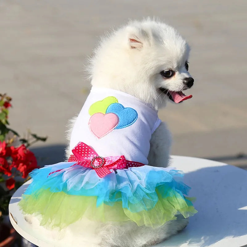 Sweet Dog Princess Dress for Small Dogs. 
Puppy Dog Lace Tutu Dress.
Chihuahua Dog Skirt Pet Apparel Dog Dress