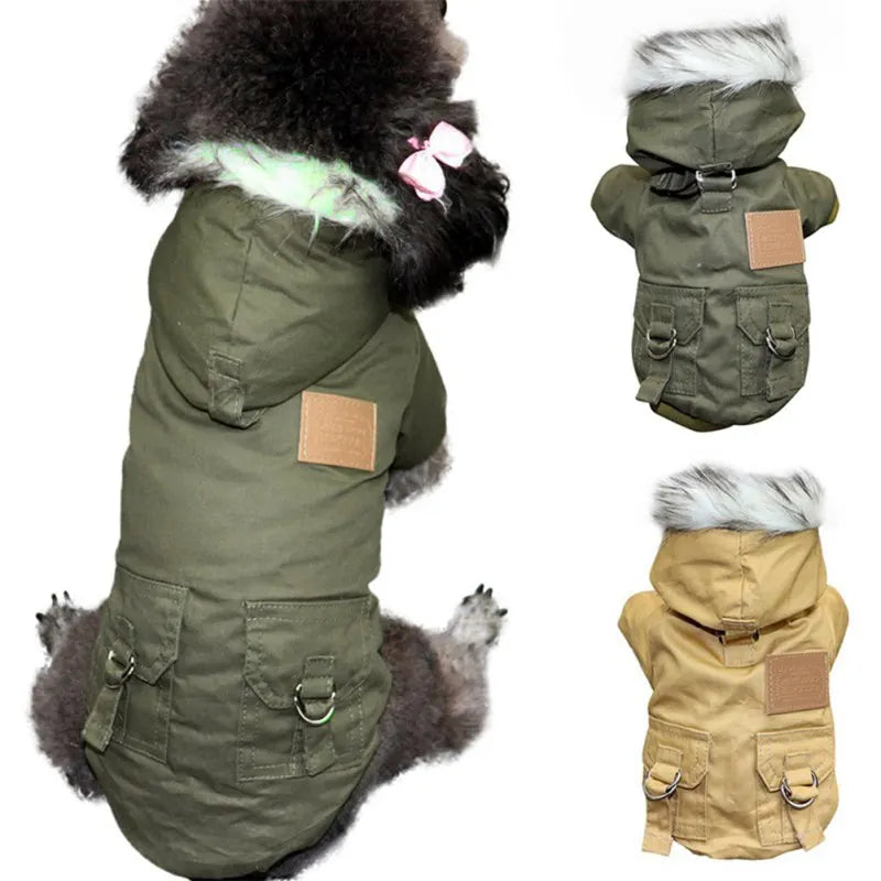 Winter Dog Clothes Puppy Pet Dog Coat Jacket For Small Medium Dog Thicken Warm Hoodie Pets Clothing