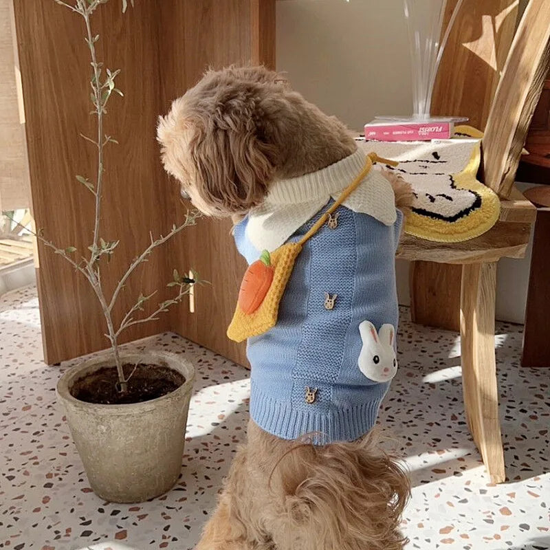 Blue Rabbit Warm Pet Sweater