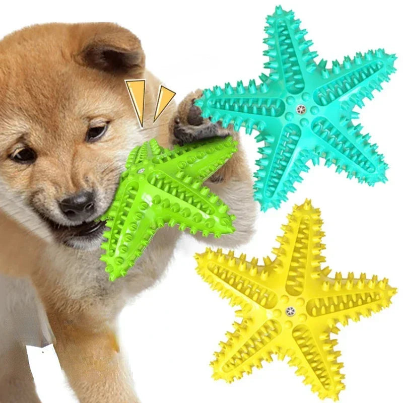 Starfish Interactive Rubber Chew Toys For Dog 
Oral Cleaning Products Dog Chew Toys Tooth Cleaning Toothbrush