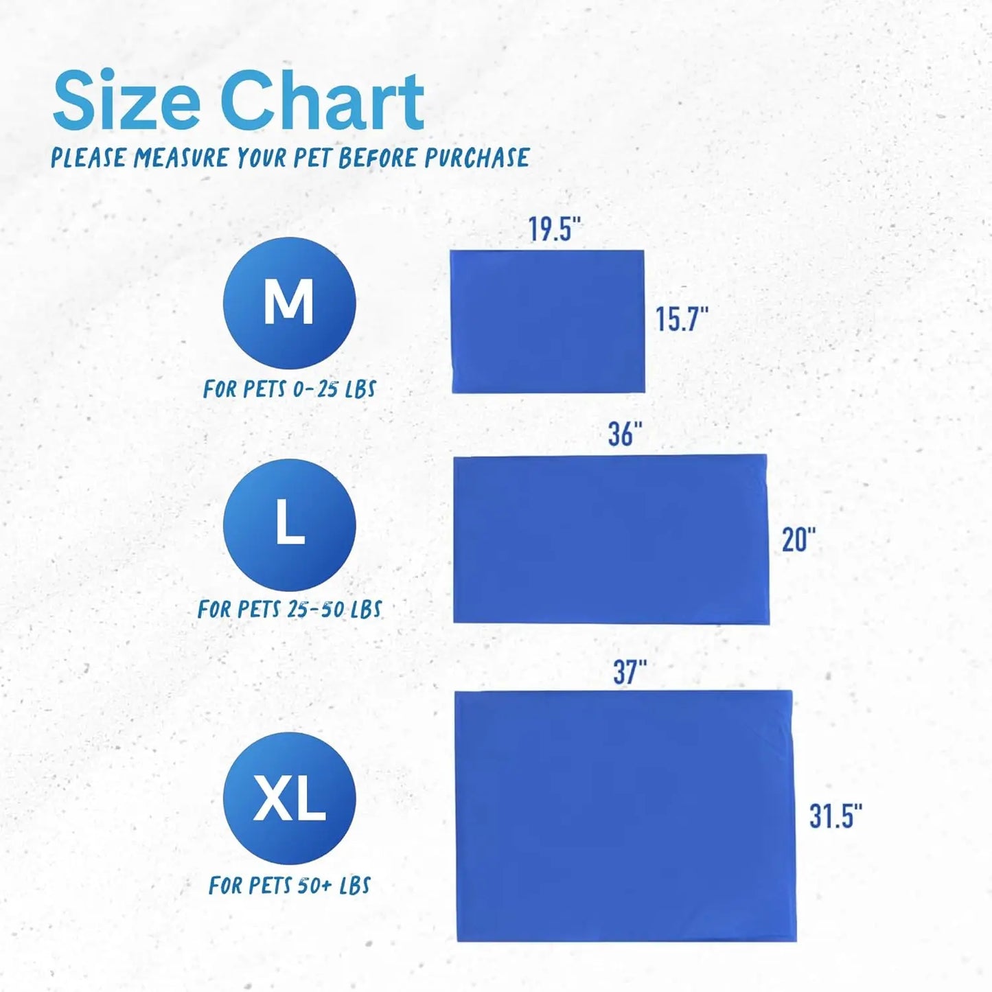 Green Pet Shop Gel Mat, Med - Self-Cooling for Pets 0-25lbs, Safe, No Refrig, Home/Travel.