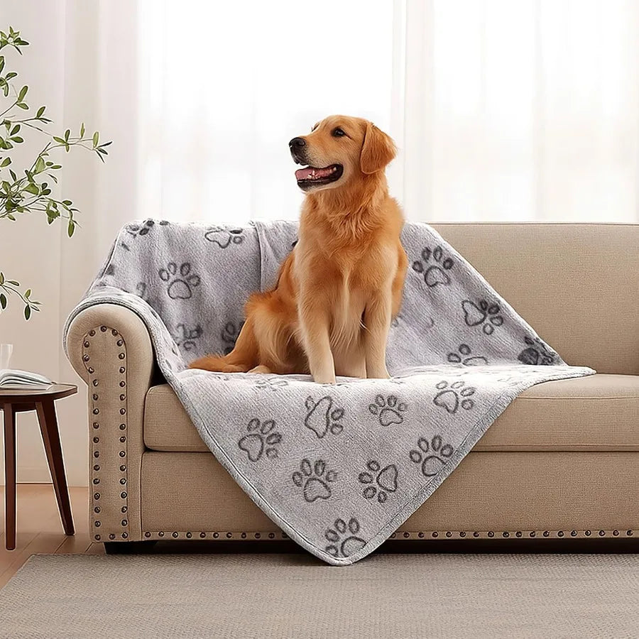 42 x 30 Premium Soft Washable Dog Blankets for Medium and Small Dogs. Cozy Comfort Blanket for Puppies and Cats. Ideal for Indoor Pet.