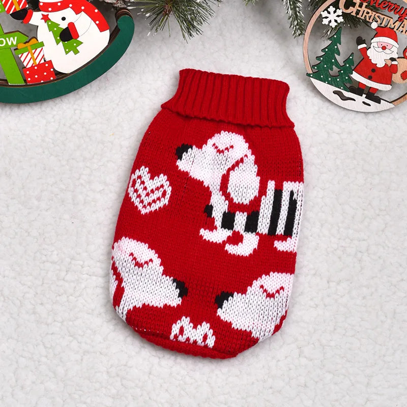 Knitted Puppy Cat Sweater 
Warm Pet Dog Sweater Winter Dog Clothes for Small Medium Dogs