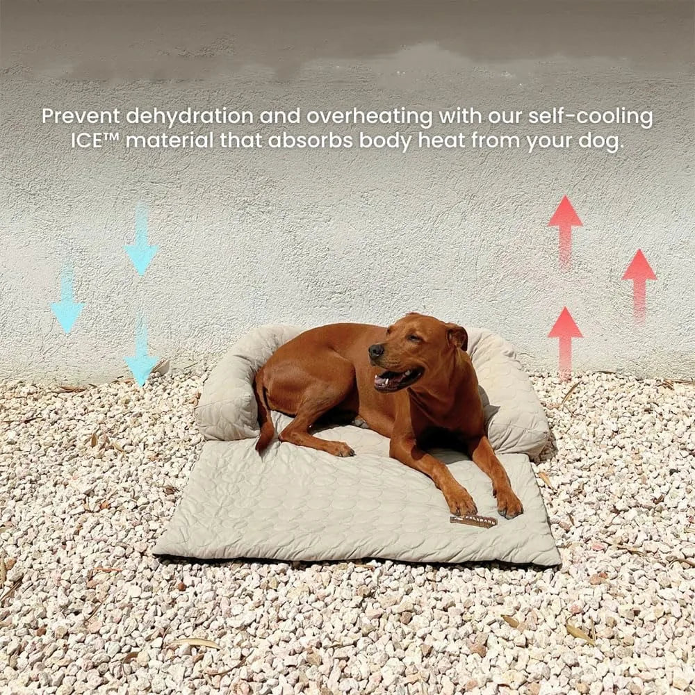 Chill-Relief Dog Cooling Mat 
durable, washable pad for cooler, comfortable canine rest