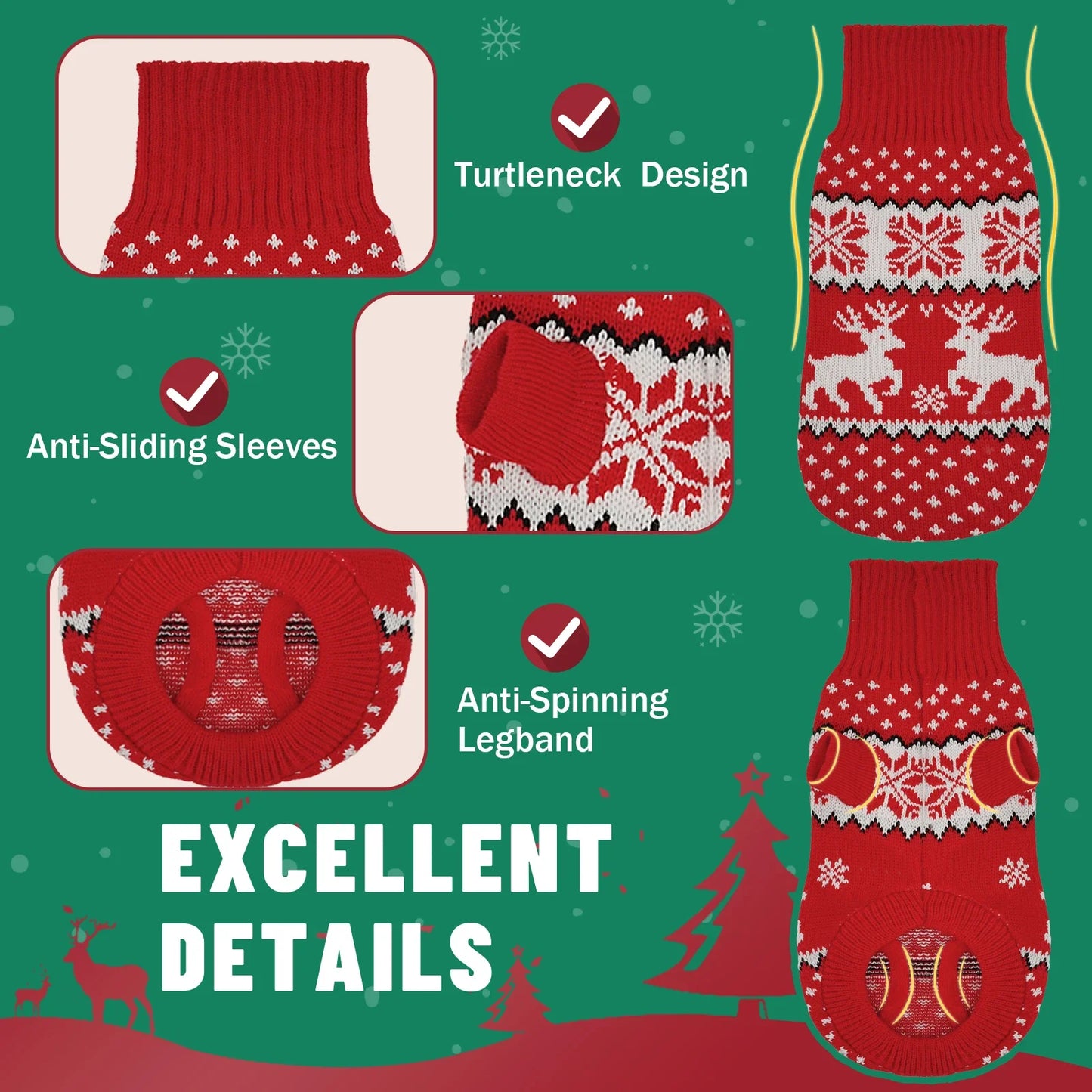 Christmas Sweater For Dog or Cat