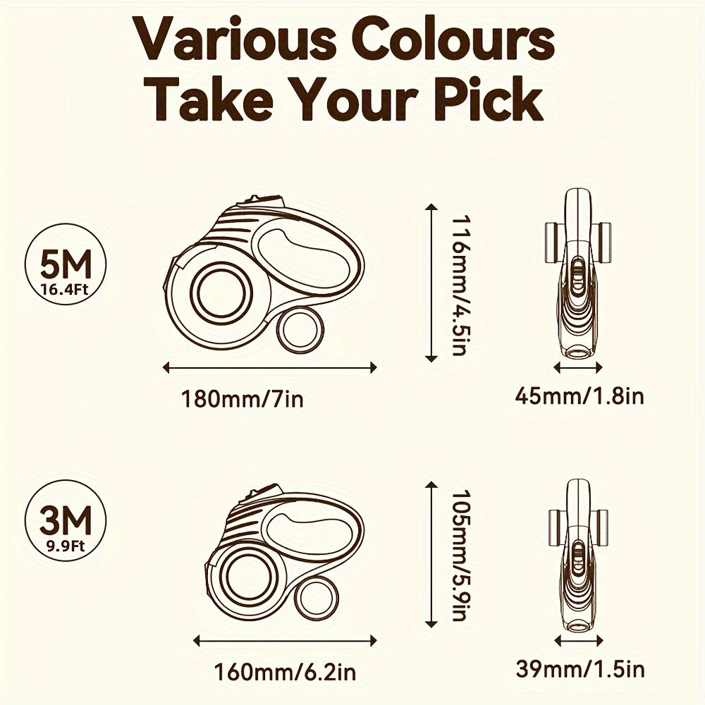 ROJECO Automatic Retractable Dog Leash Extendable Rope Dog Lead for Walking Small Large Dogs  Leash Dog Accessorie,118.11inch/196.85inch